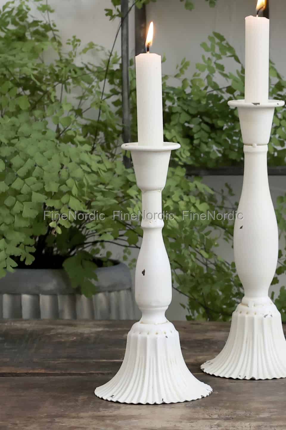 CA Candlestick 21cm Antique Cream