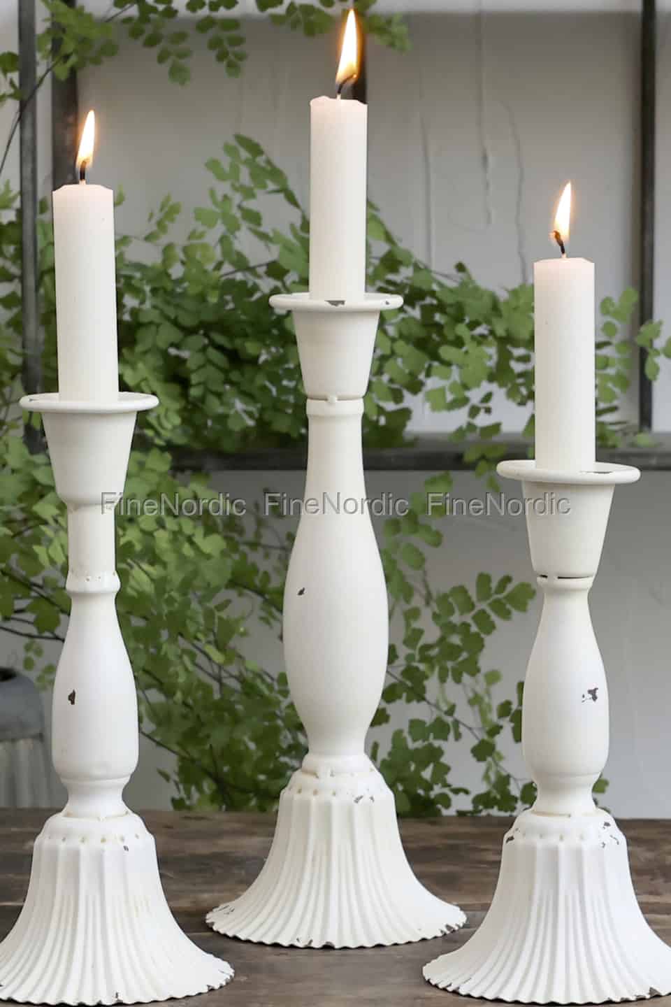 CA Candlestick 24cm Antique Cream