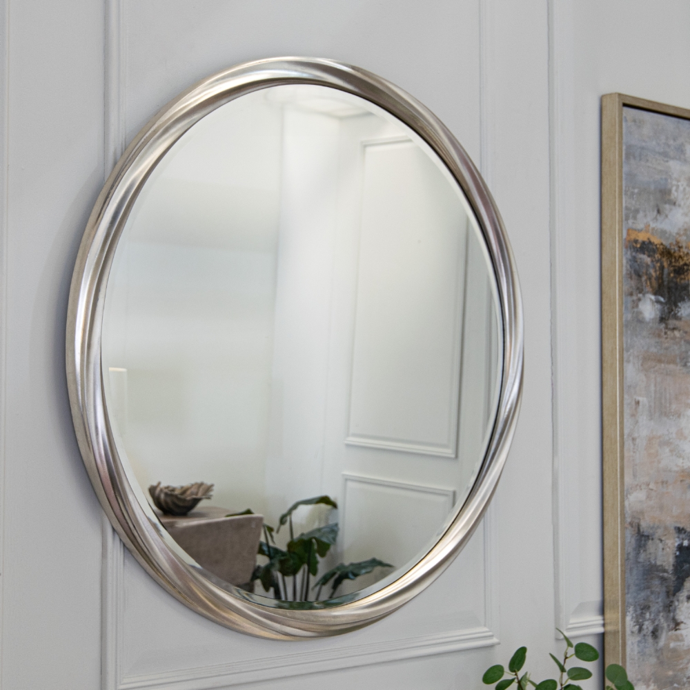 RV Charlie Round Mirror