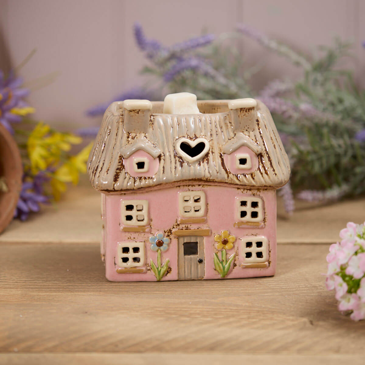 LA Pink Thatched Cottage