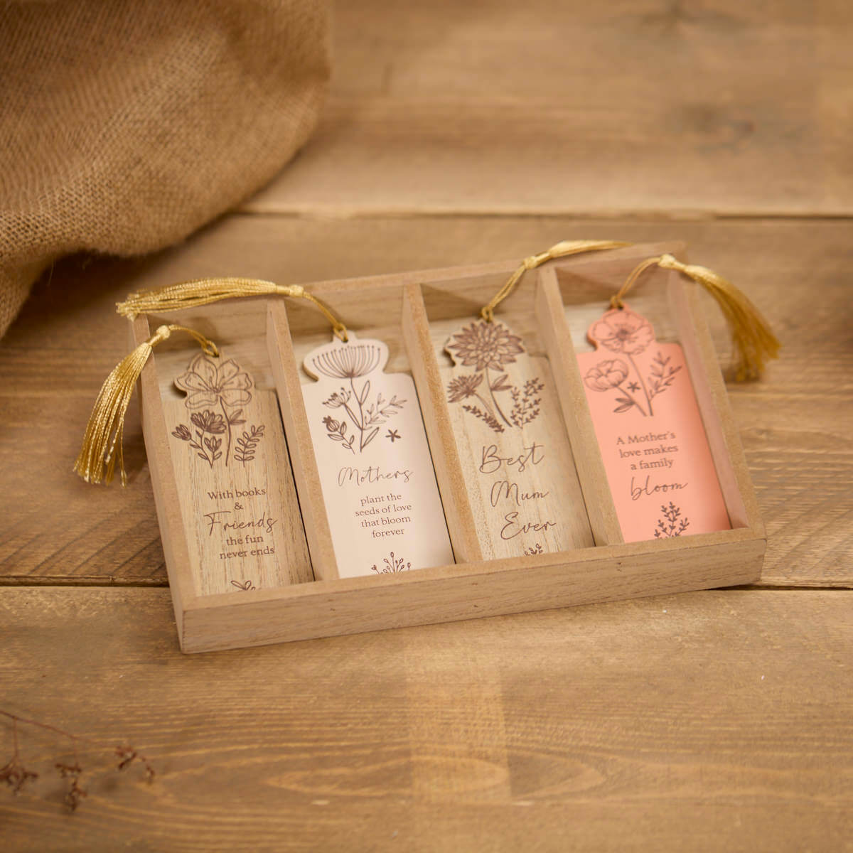 LA Wooden Cut Out Bookmark