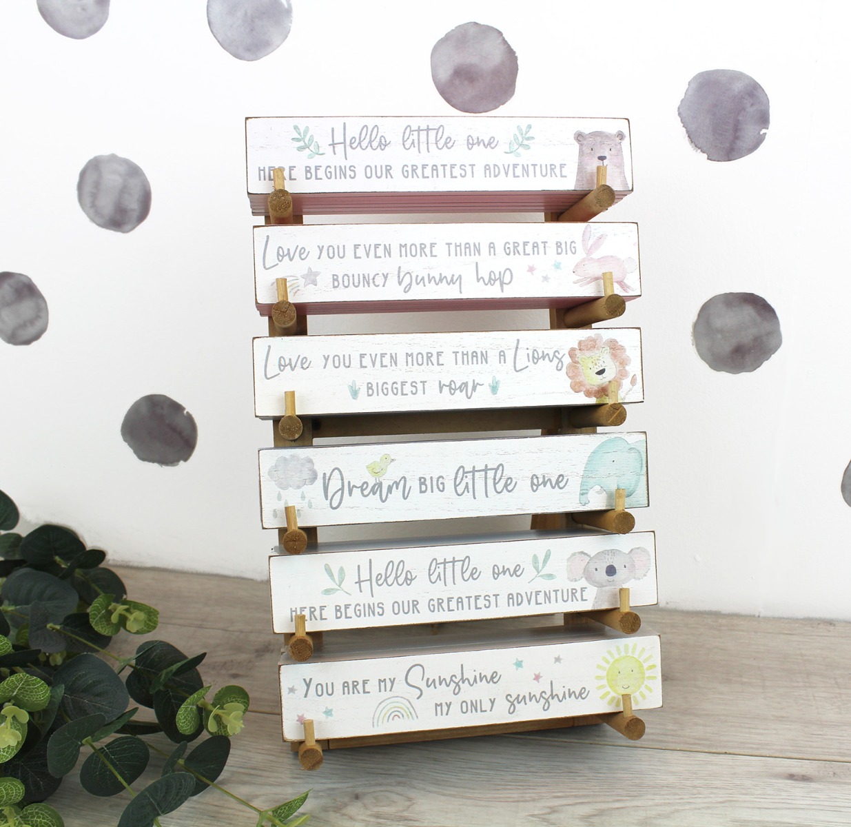 LA Baby Kingdom Plaque 6Ast
