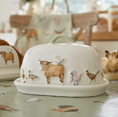 CKS Buttercup Farm Butter Dish