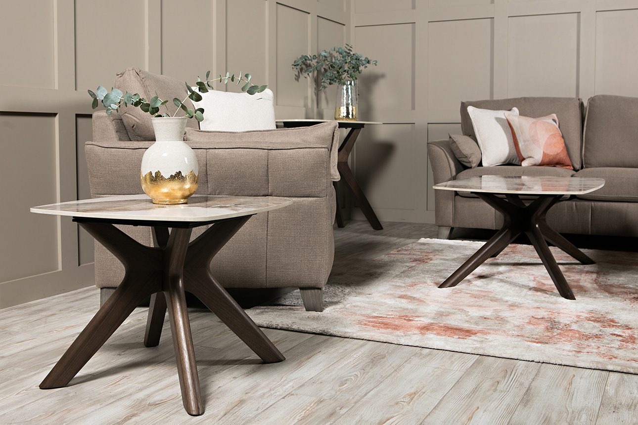 Ariya Lamp Table – Brown