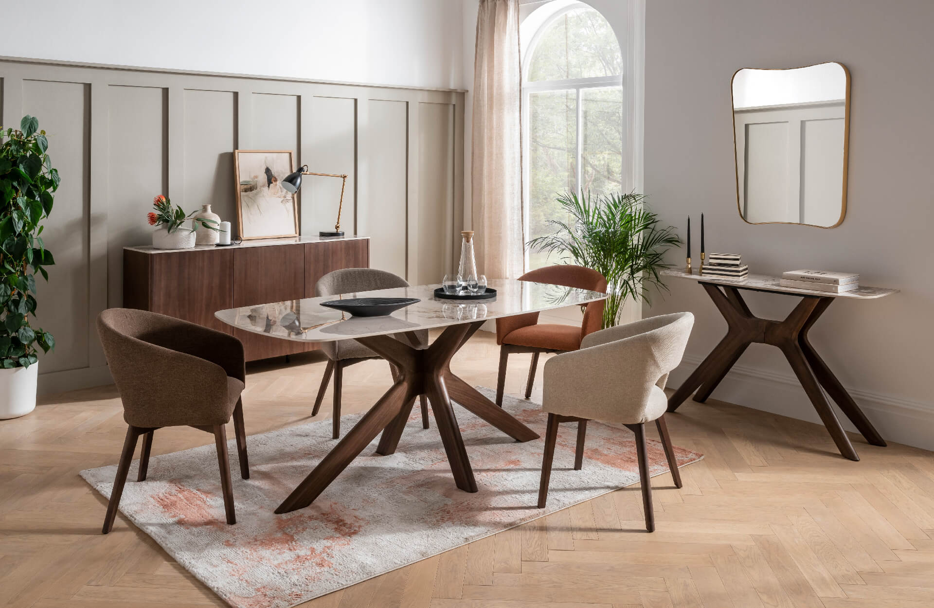 Ariya Dining Chair - Brown