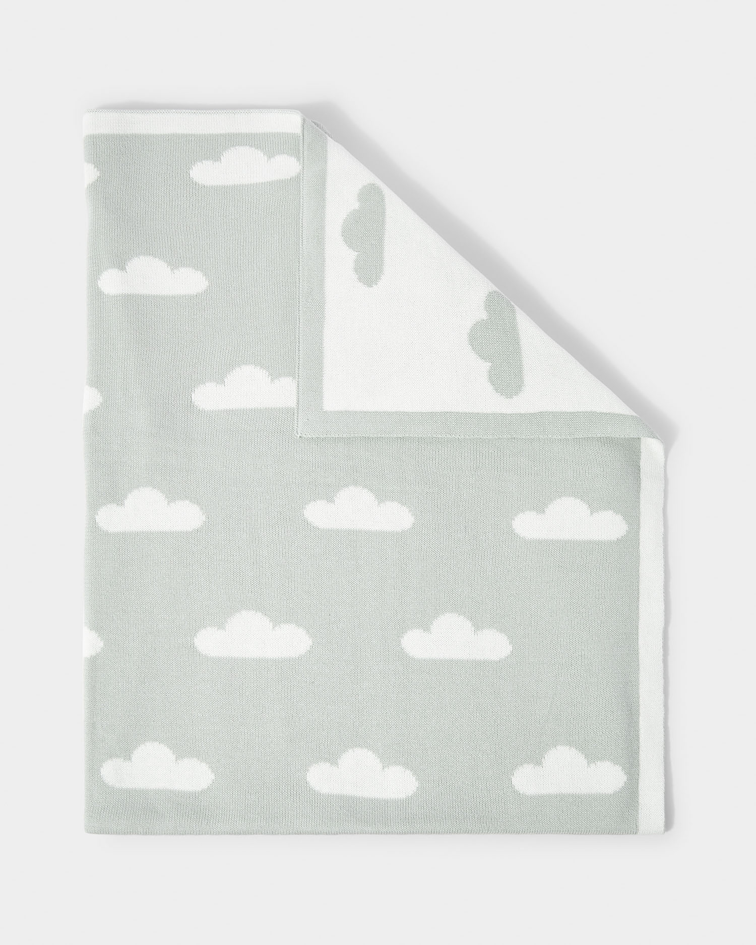 KL Baby Printed Blanket Sage SS25