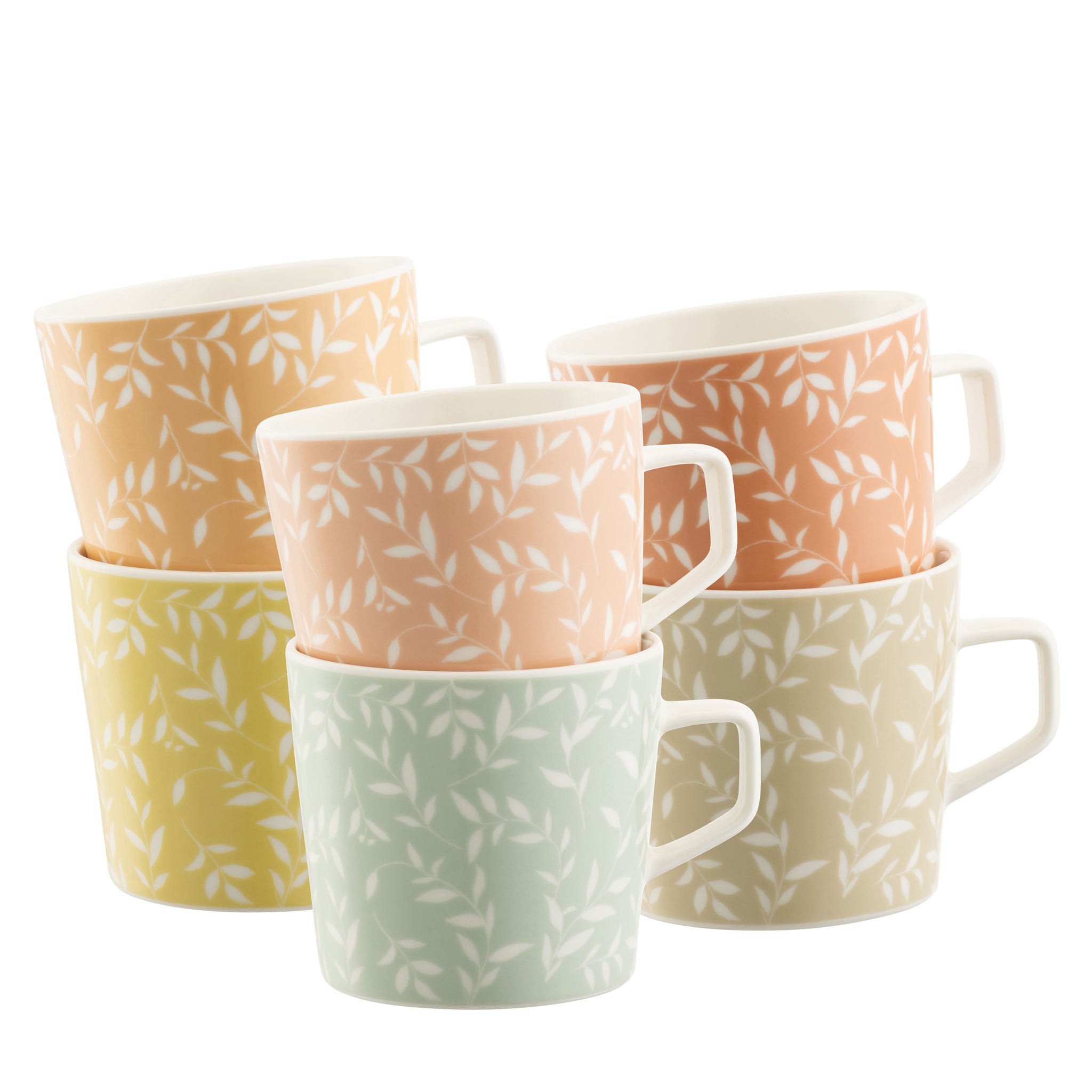 Belleek-DISCO S6 White Willow Mugs