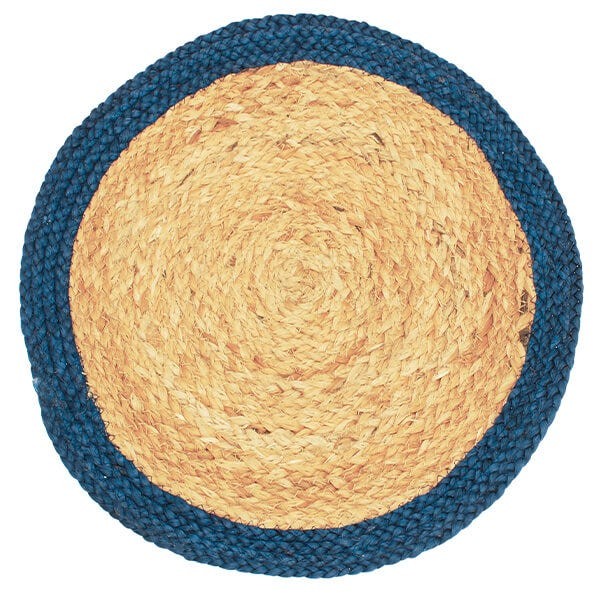 WAL Circular Boarder Placemat Blue