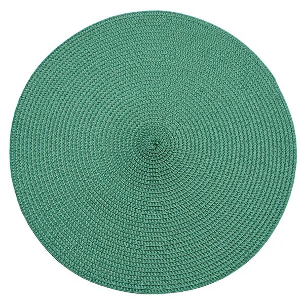 WAL Circular Ribbed Placemat Green
