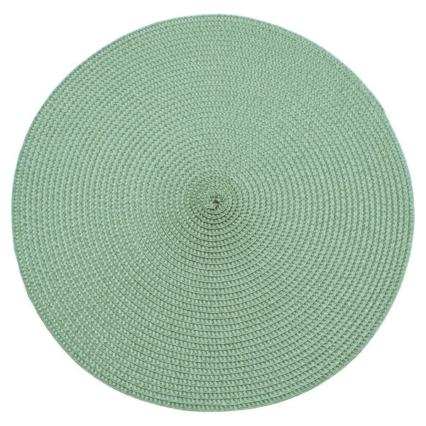 WAL Circular Ribbed Placemat Sage