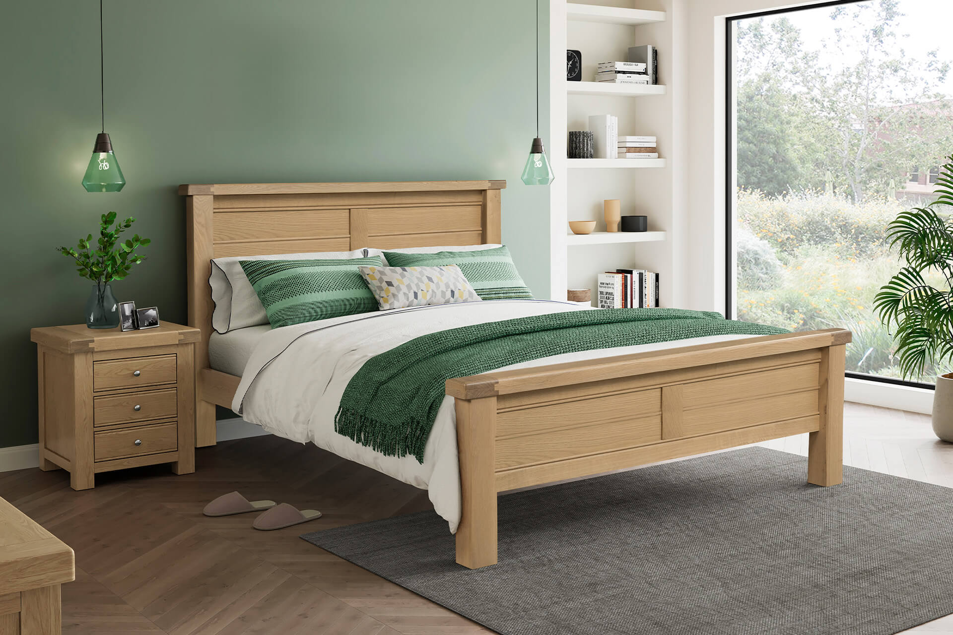 Delaney 5ft Bed - Oak
