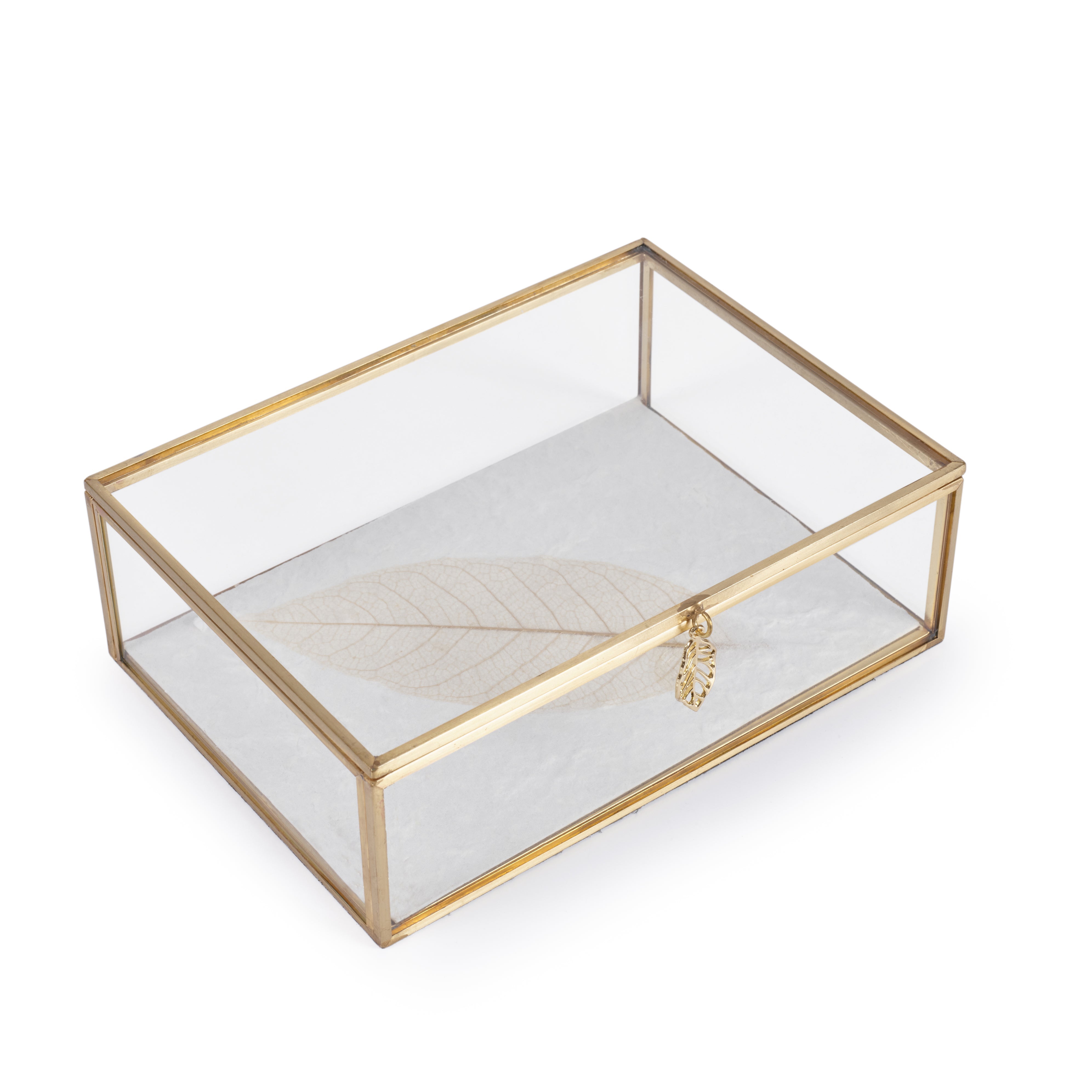 MB Leaf Glass Box Small SS25
