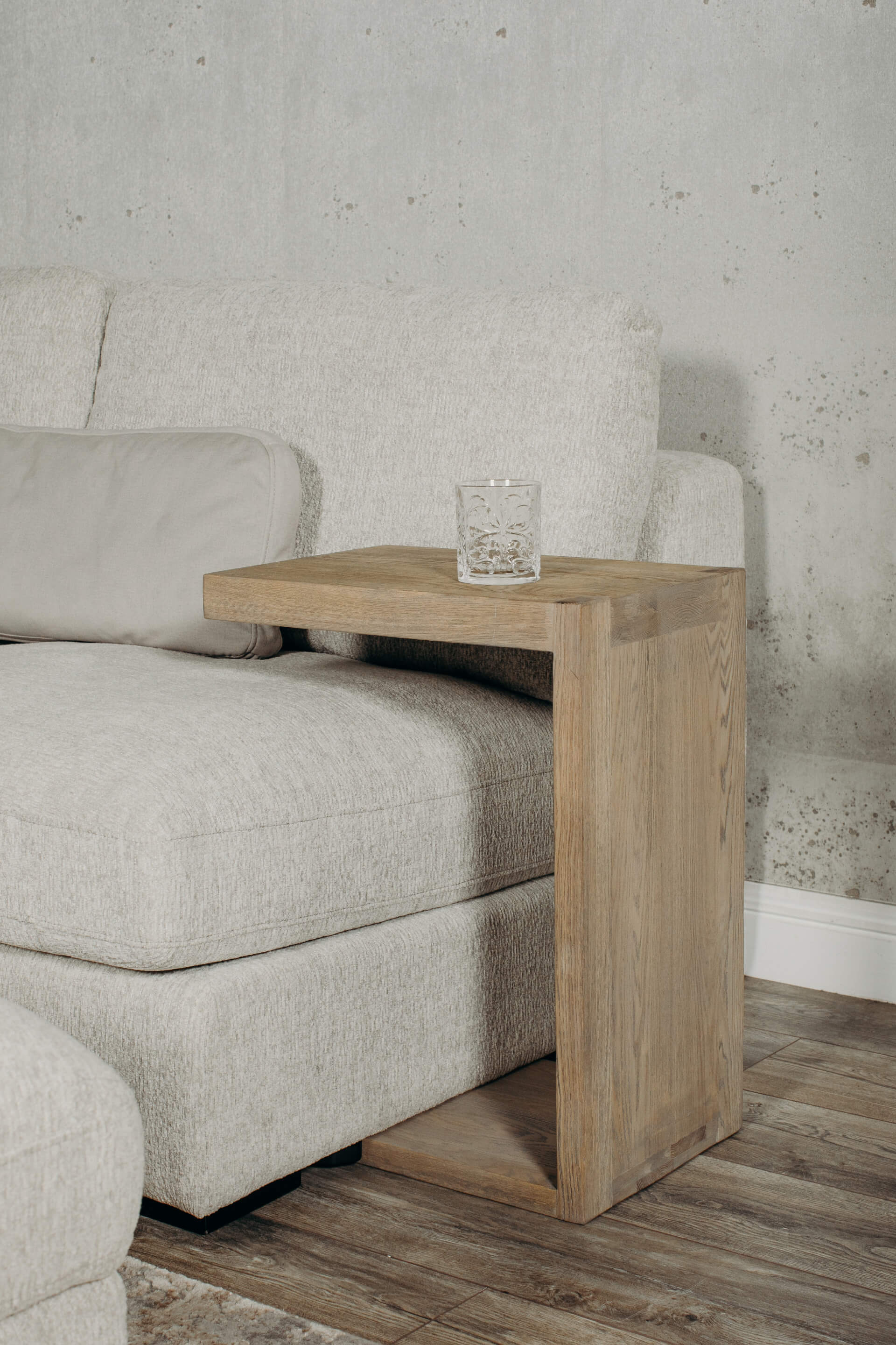 Falun Drinks Table - Smoked Oak