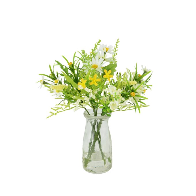 FS Daisy & Blossom In Milk Bottle