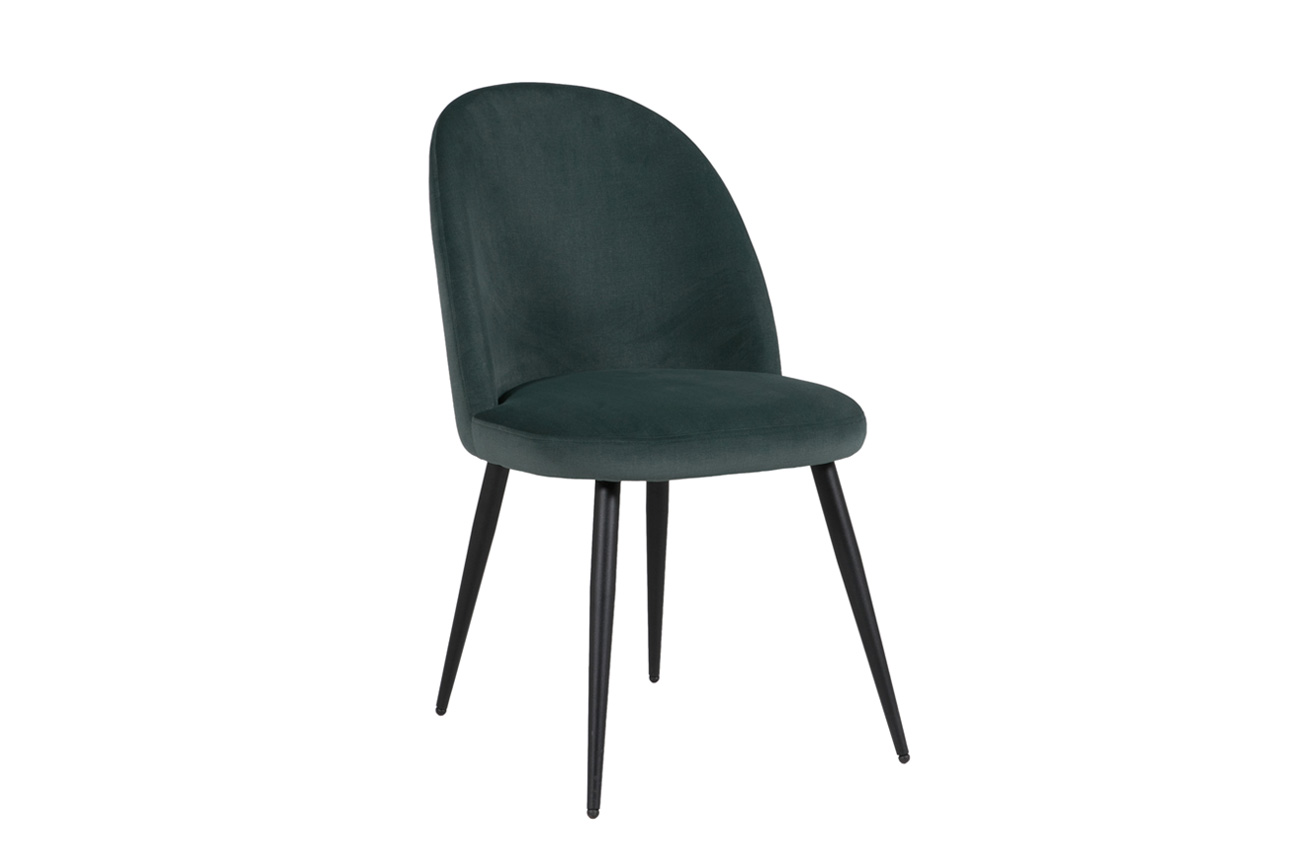 Gabi Dining Chair - Black Legs with Sage Green