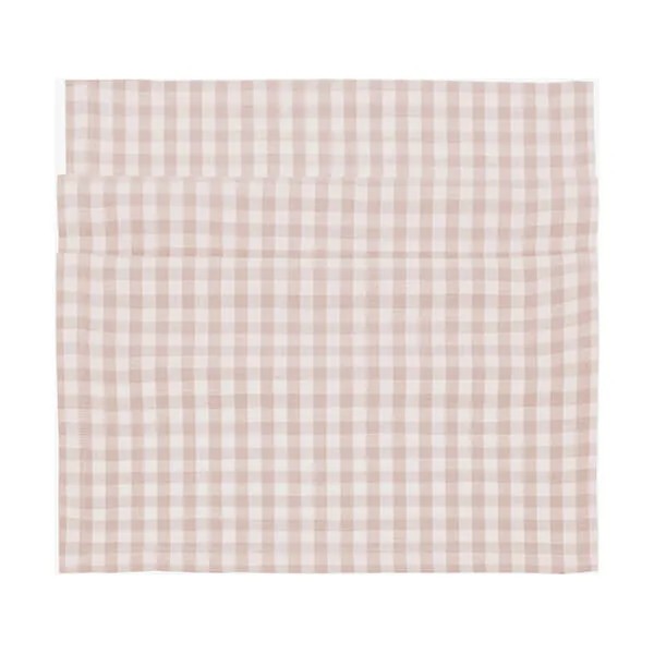 WAL Gingham Runner Plaster Pink 40x180cm