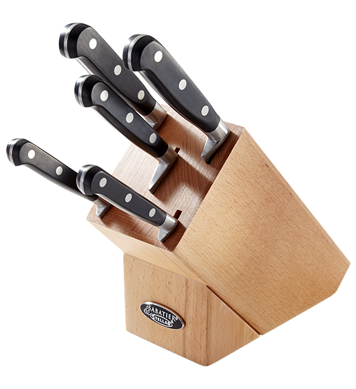 Stellar Sabatier 5pc Knife Block Wood