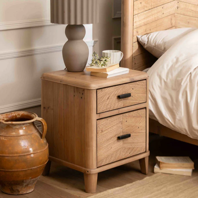 JUDE 2 drawer bedside