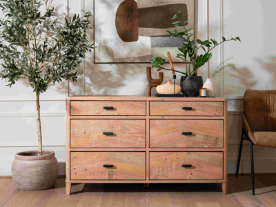 Jude 6 drawer wide chest