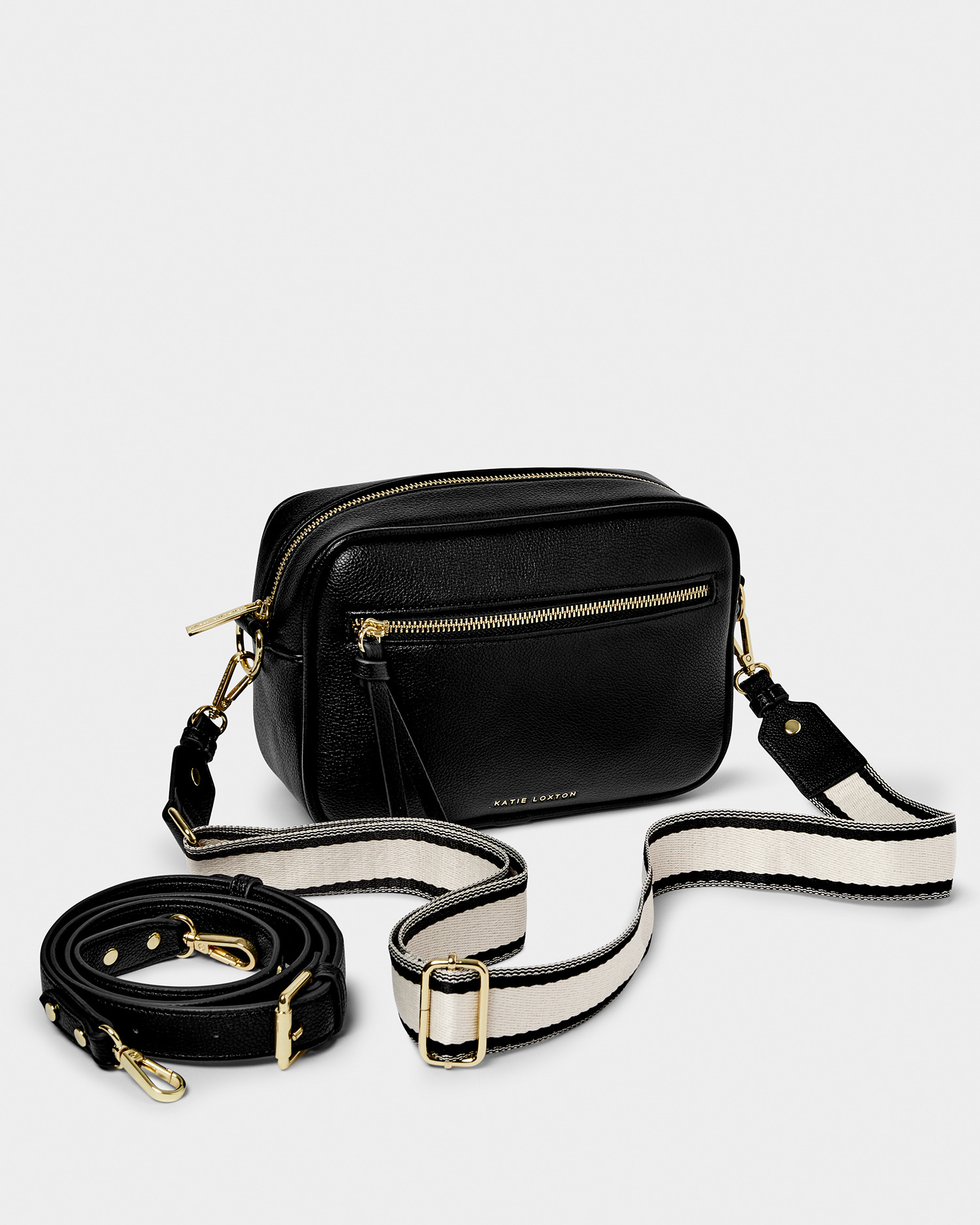 KL Hallie Dbl Strap Bag Black SS26