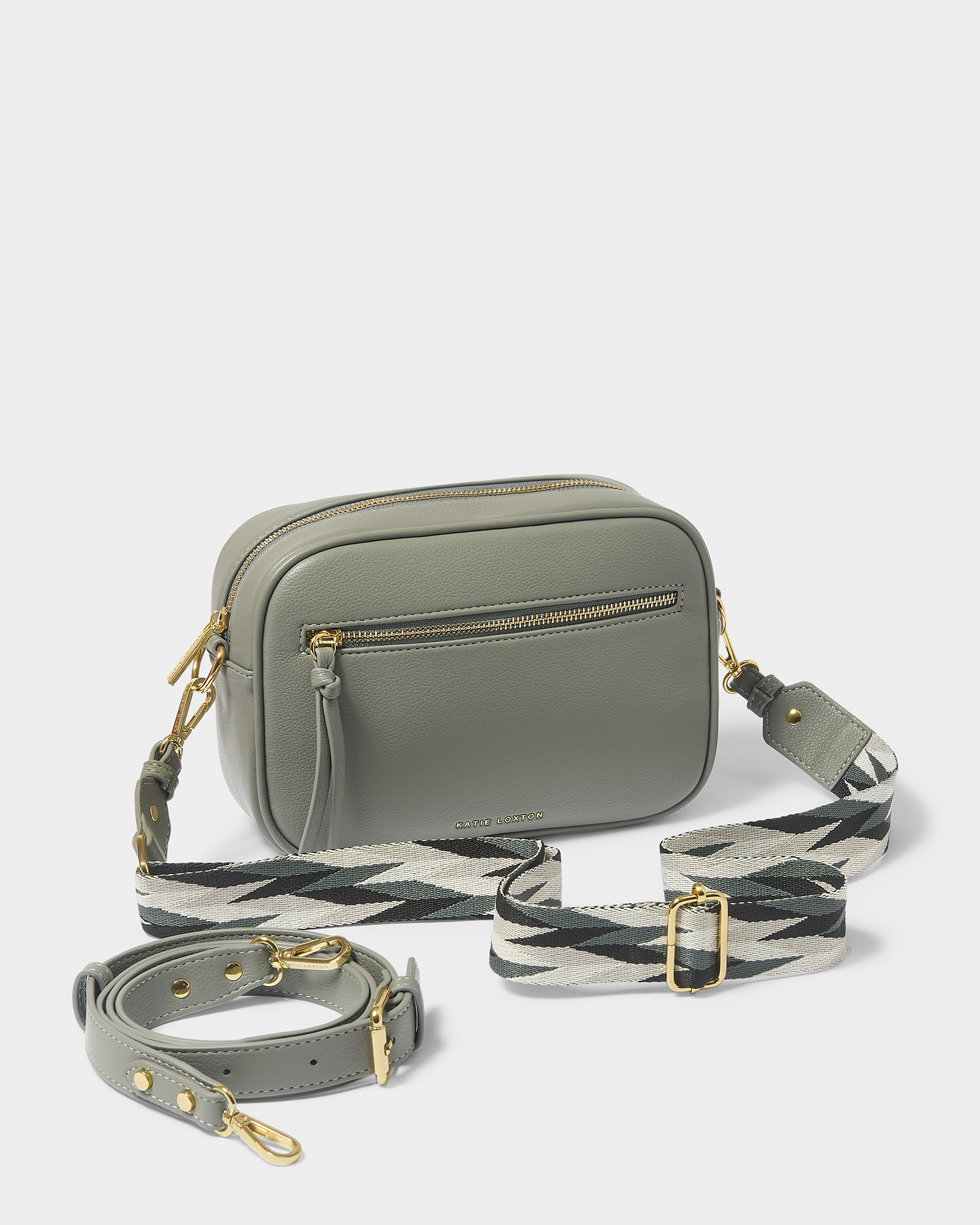 KL Hallie Dbl Strap Bag Graphite Green