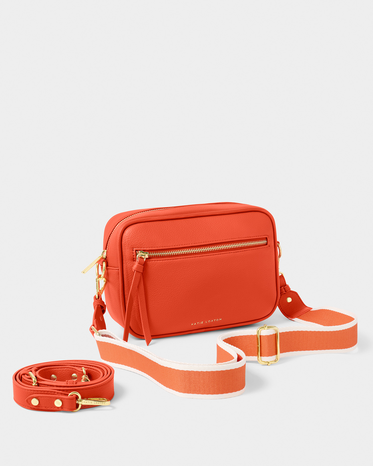 KL Hallie Dbl Strap Bag Orange SS25