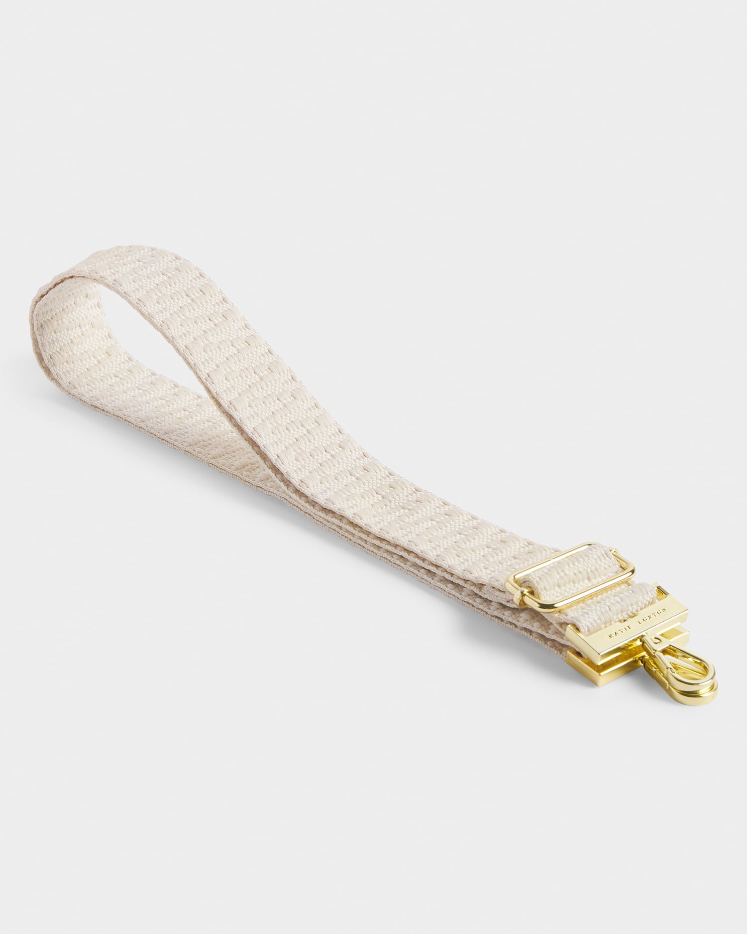 KL Bag Strap Canvas Ecru Zig Zag SS26