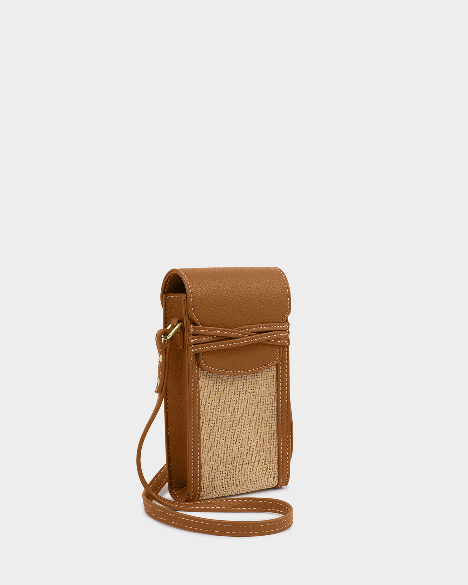 KL Porto Raffia Cell Bag Cognac SS26