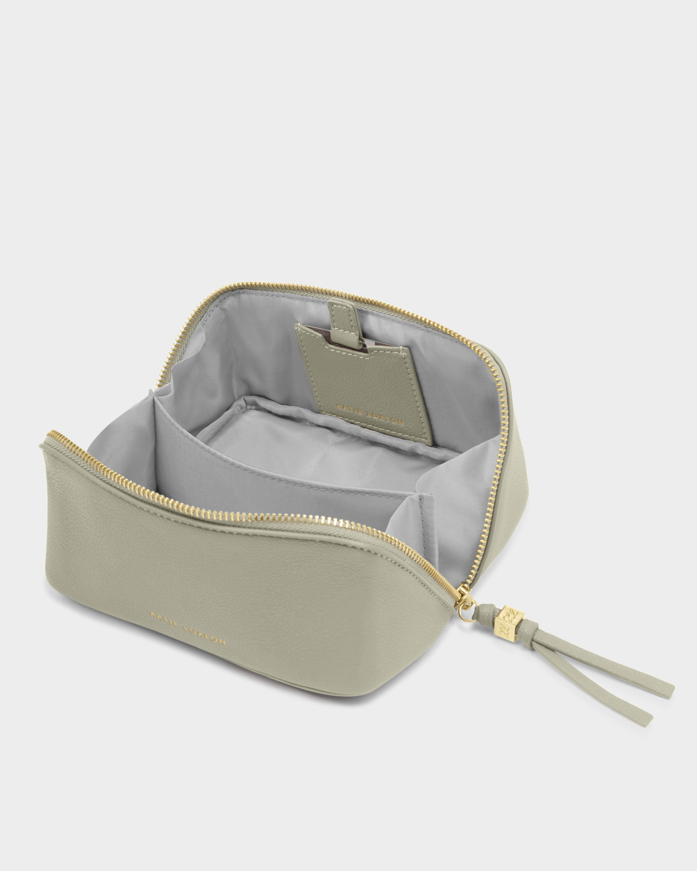 KL Fold-Out Mirror Makeup Bag Green Mist SS26