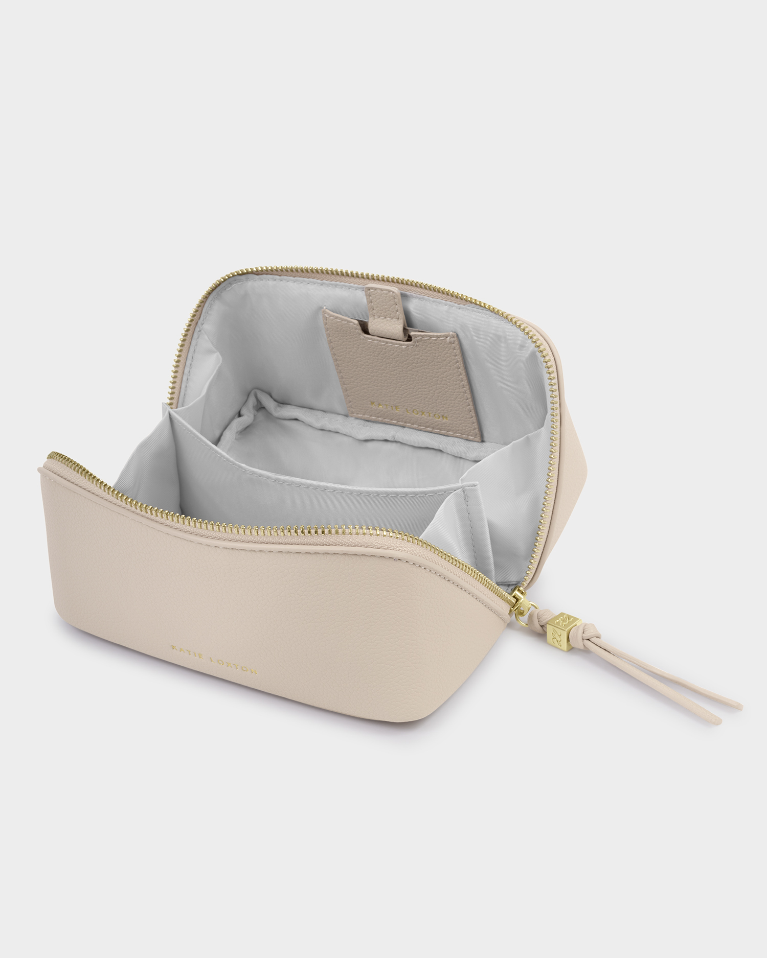 KL Fold-Out Mirror Makeup Bag Oyster SS26