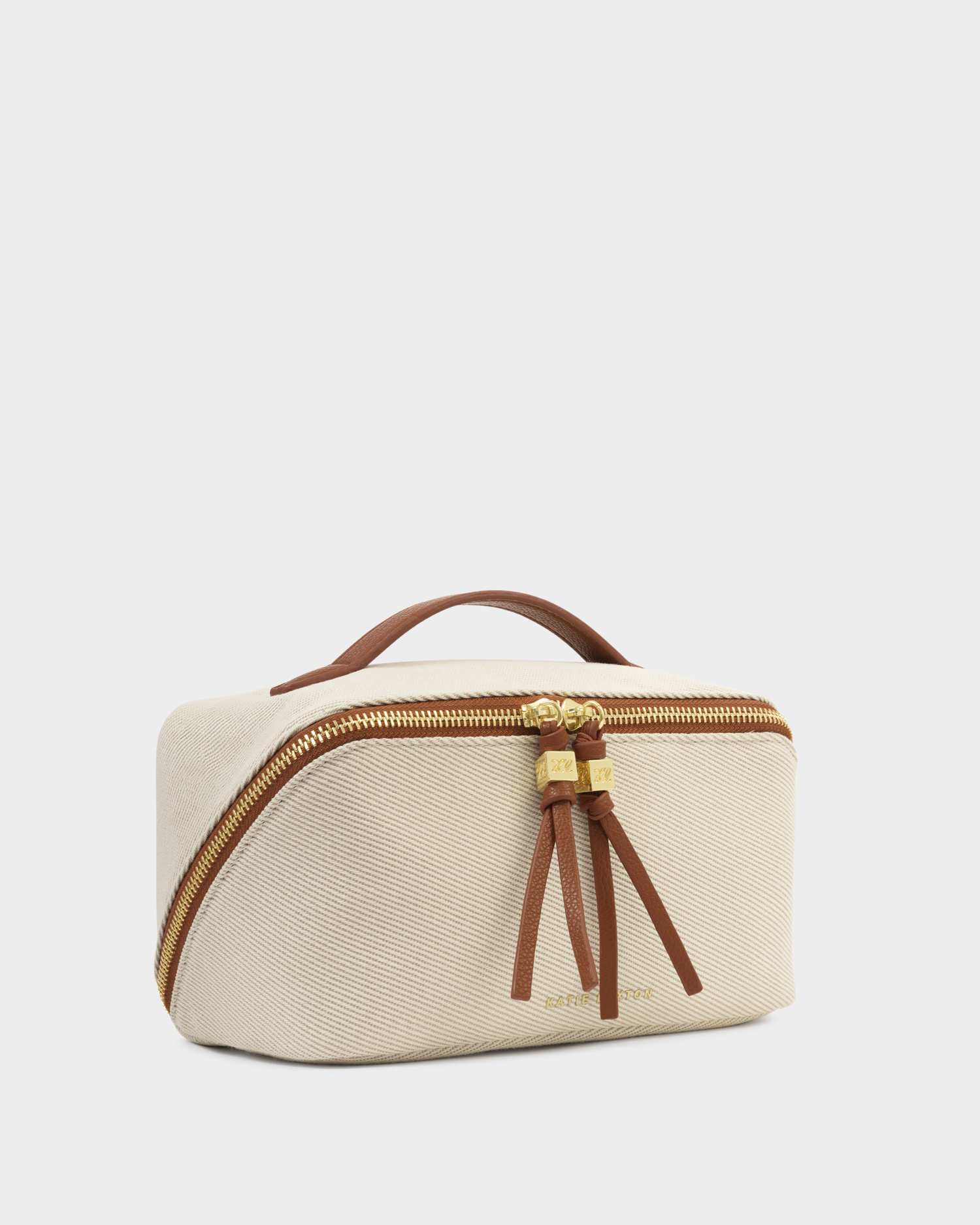KL Soho Medium Make Up Bag Cognac SS26