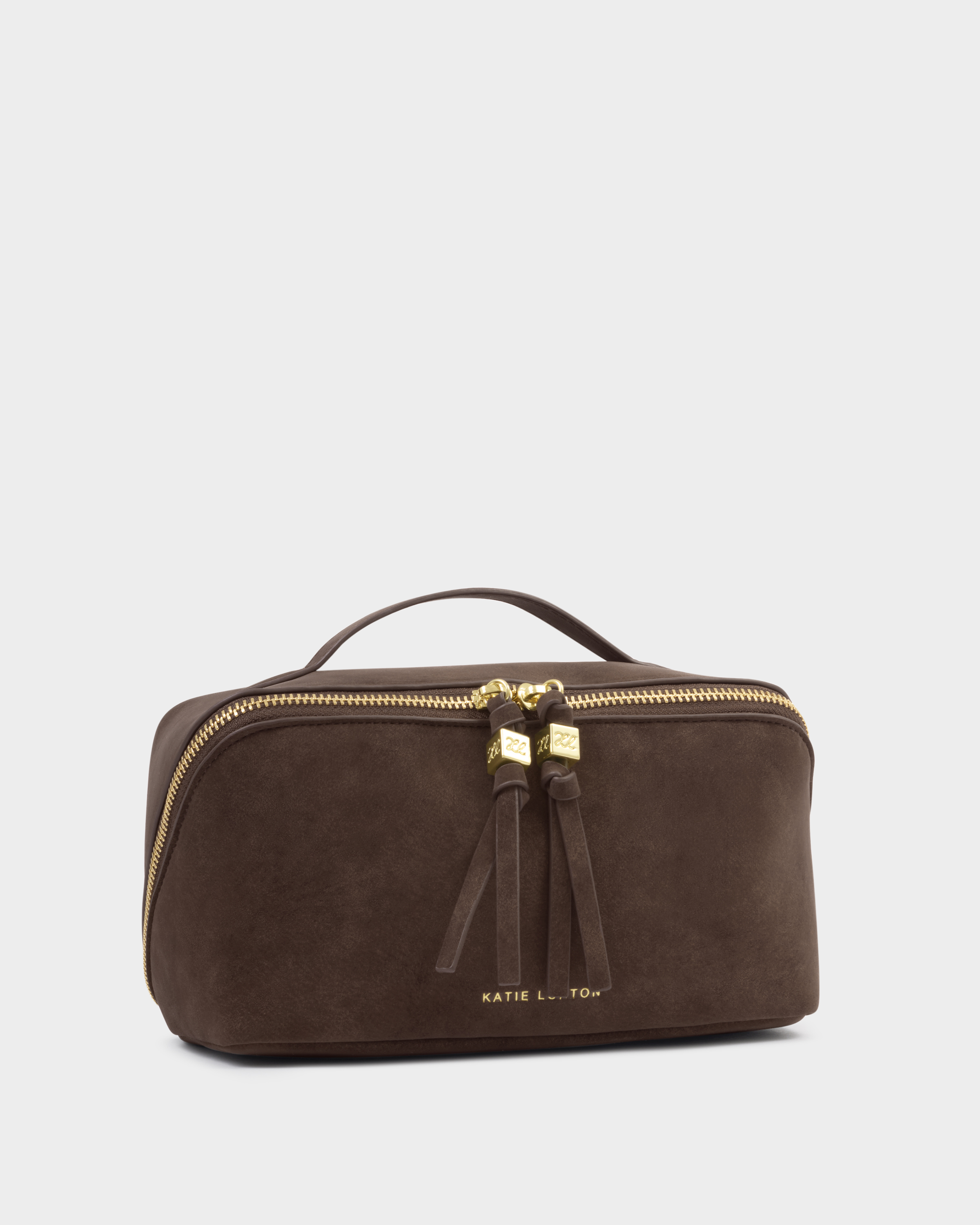 KL Soho Medium Make Up Bag Chocolate SS26
