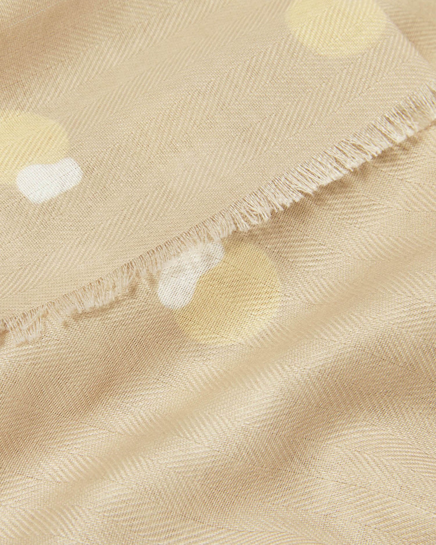 KL-PROMO Printed Scarf Polka Dot Tan