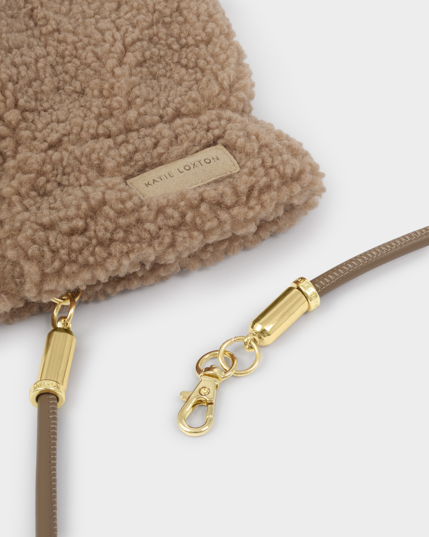 KL Teddy Mittens Tan
