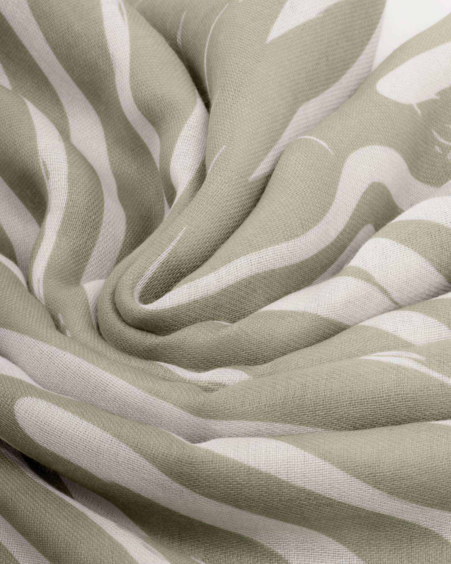 KL Printed Scarf Waved Lines SS26