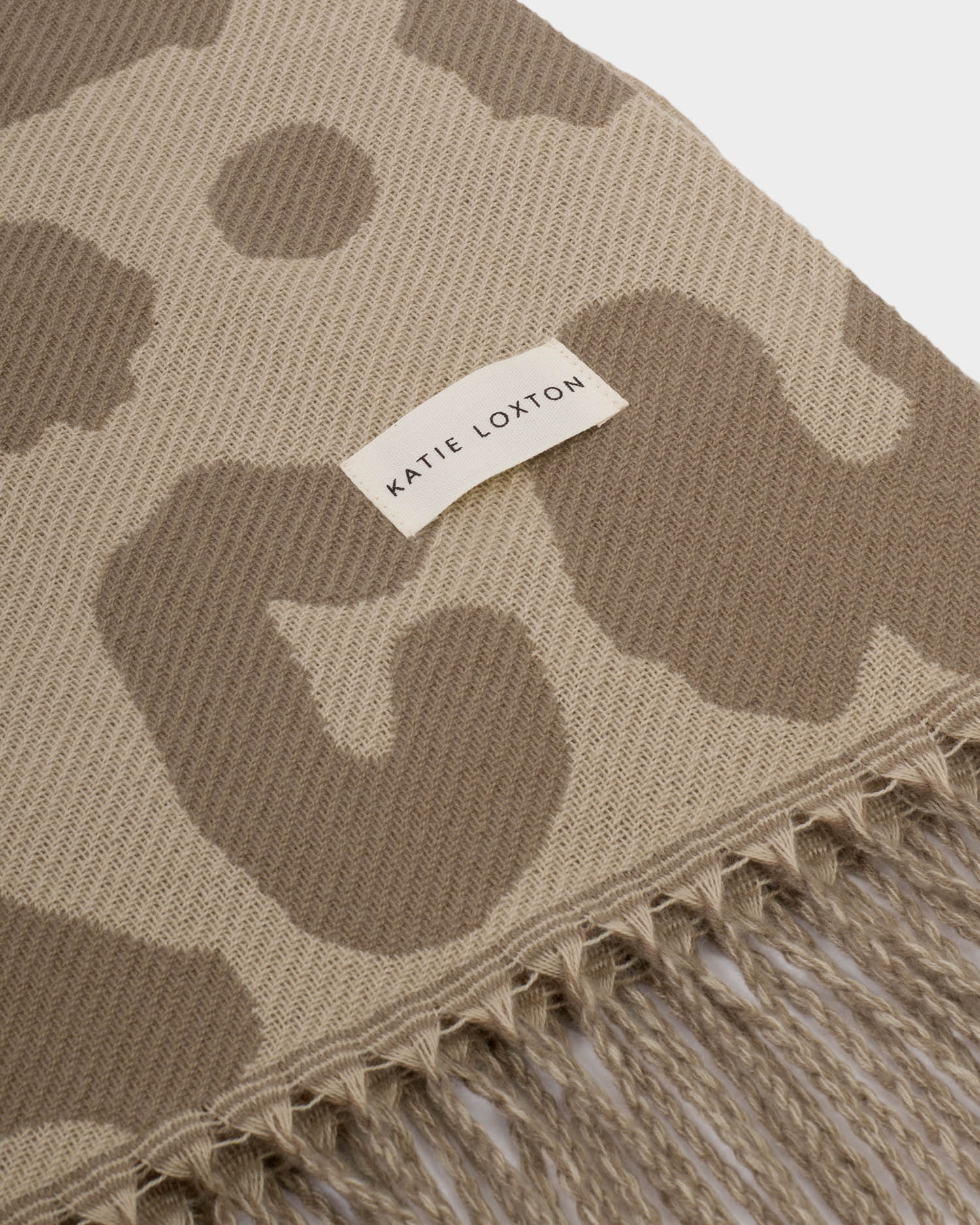 KL Printed Blanket Scarf Leopard SS26