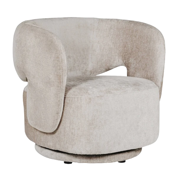Koa Swivel Accent Chair - Mink