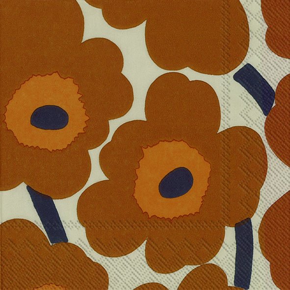 IHR Unikko Terracotta Lunch Napkins