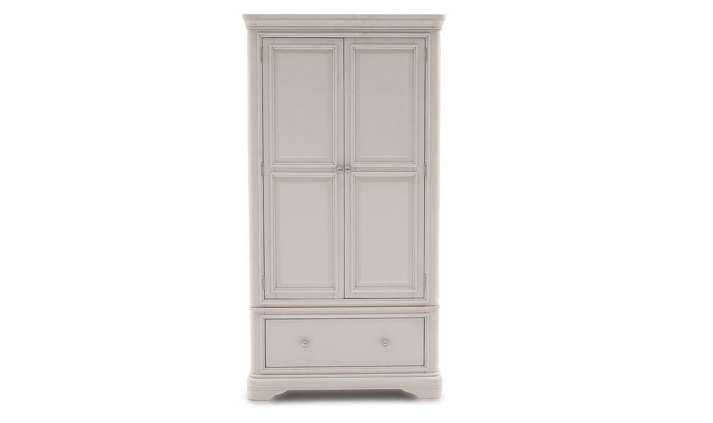 Mirabella Wardrobe 2 Door & 1 Drawer - Taupe