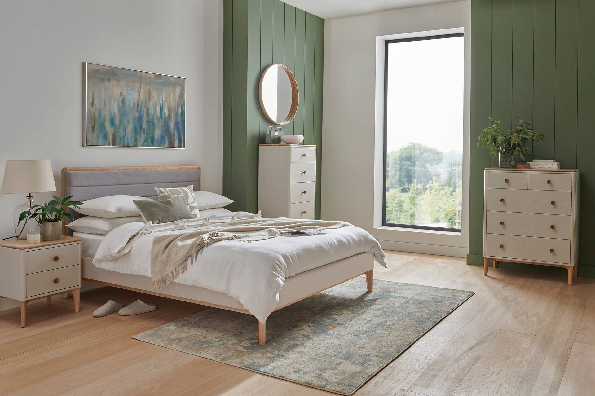 Marlow Bedframe 5ft - Cashmere Oak