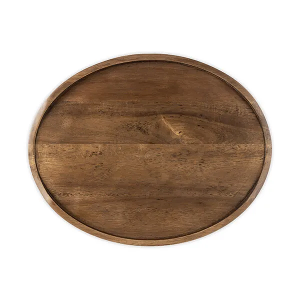CAP MB Sig Oval Acacia Serving Board