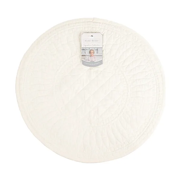 CAP MB Sig Cotton Placemat Ivory
