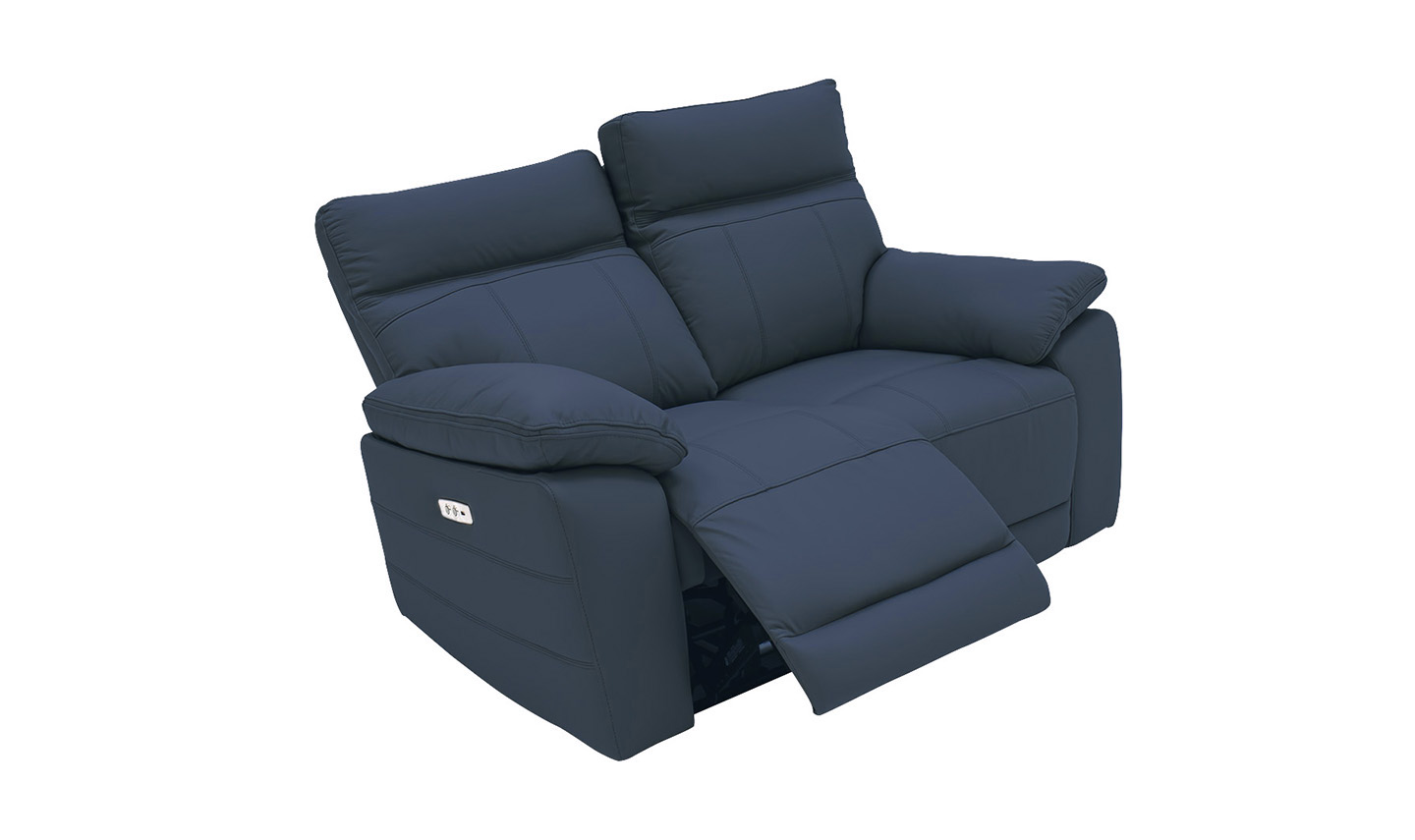 Positano 2 Seater Electric Recliner - Indigo