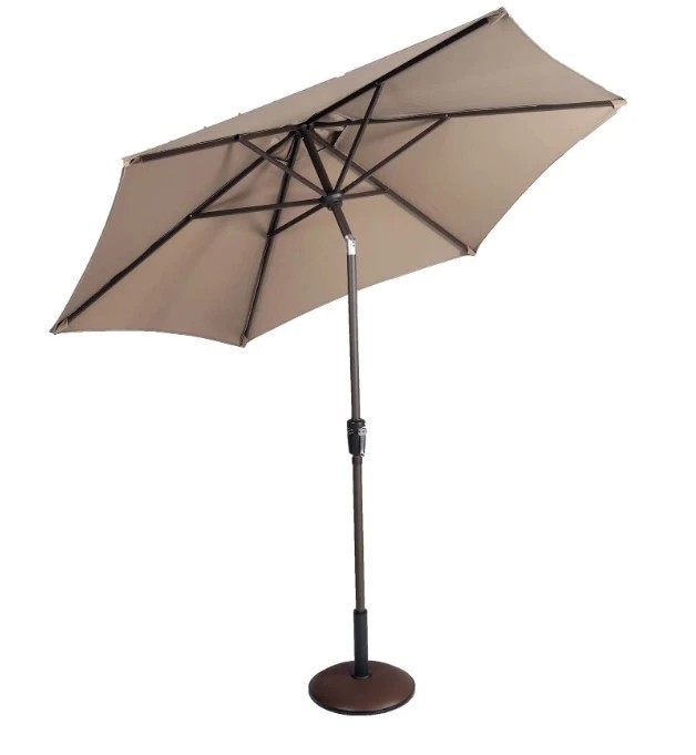 Supremo Riviera 3.0m Deluxe Crank Parasol - Taupe