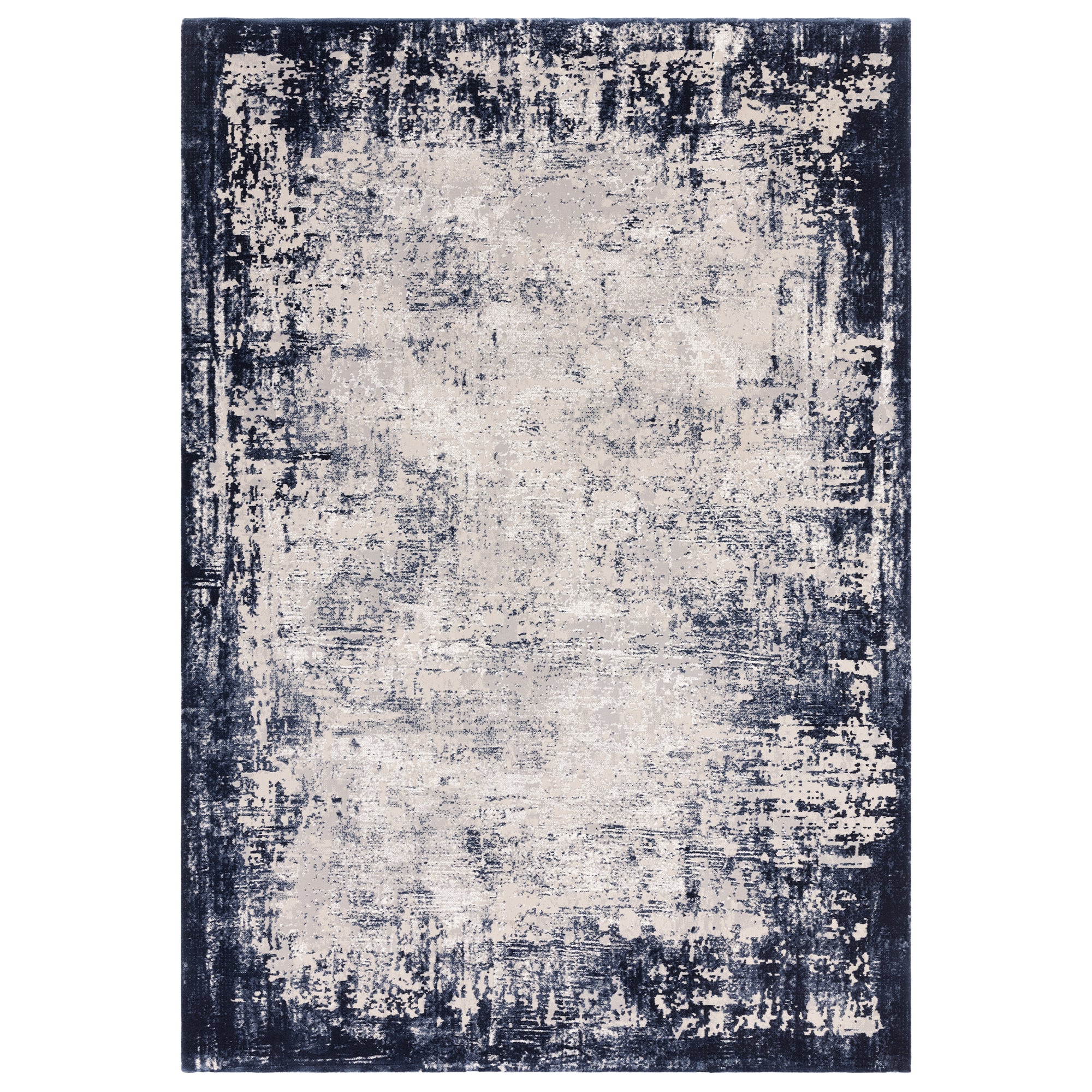 Kuza Border Navy 120 x 170