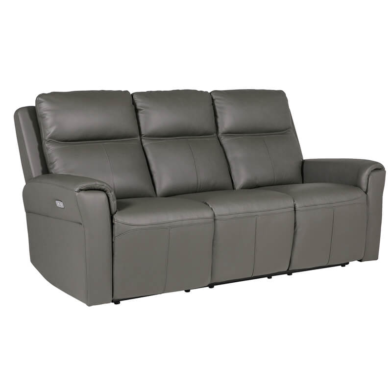 Russo 3 Seater Electric Recliner - Ash Leather