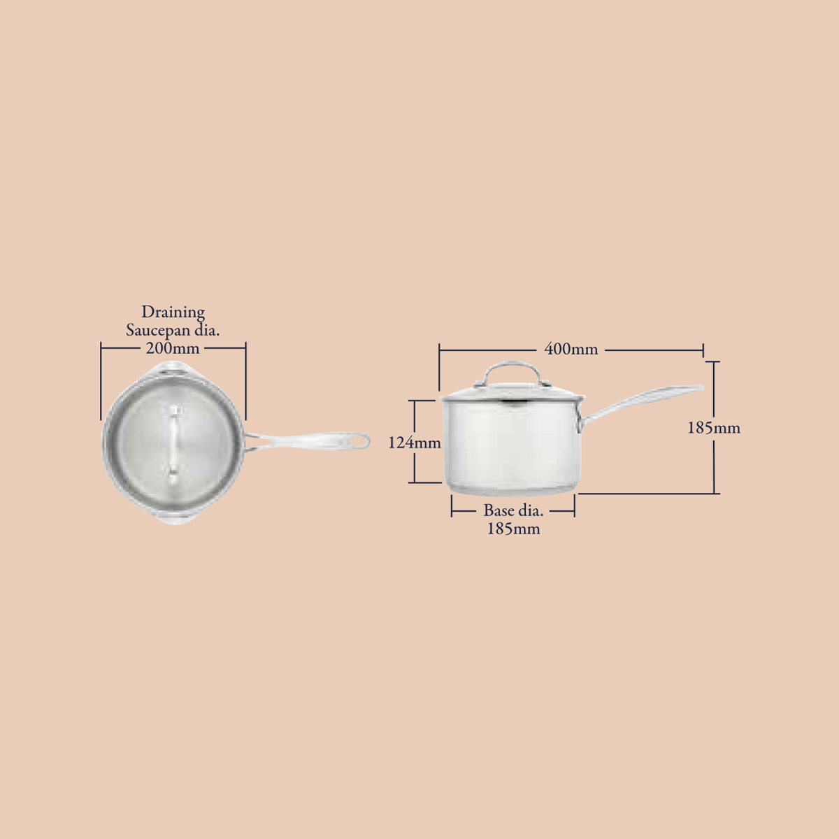 STP 7000 20cm Draining Saucepan