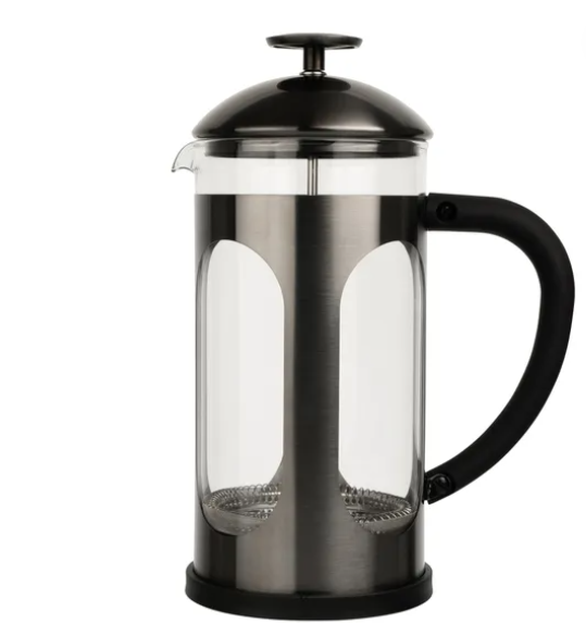 CAP Siip Infuso Gunmetal 8 Cup SS Glass Cafetiere