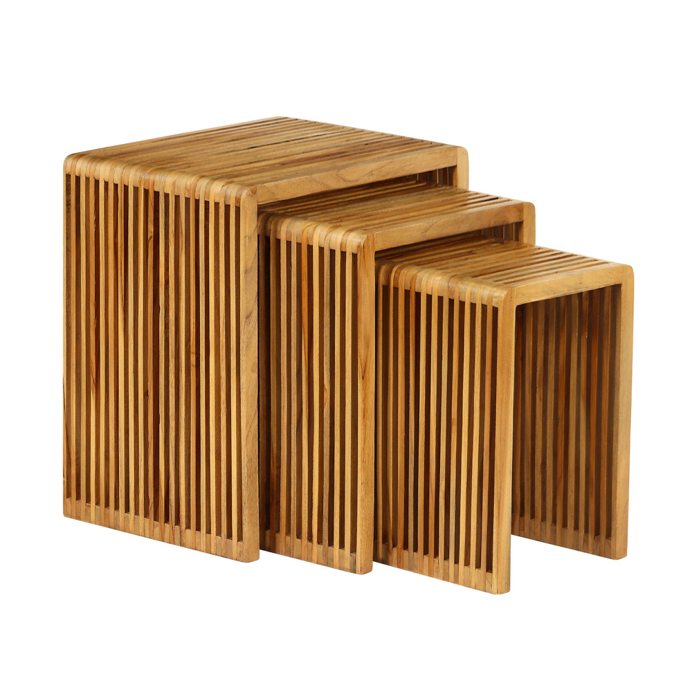 TL Bari s/3 Nesting Tables Teak