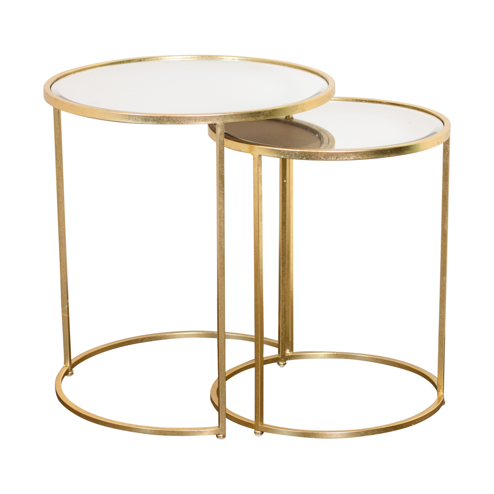 TL Avery S/2 Side Tables Gold